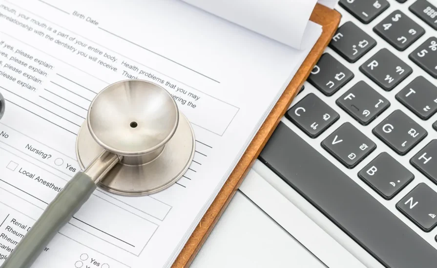 Revenue cycle management workflow for medical practice billing and claims